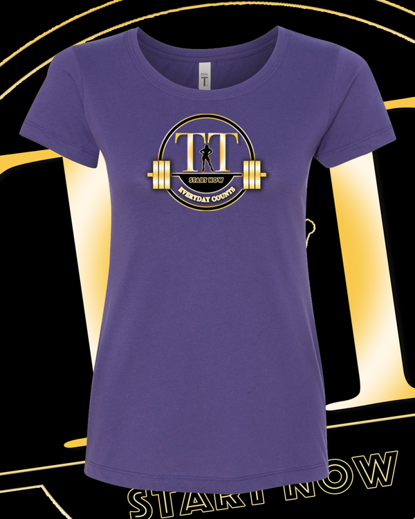 Training Time Lady Logo Fitted t-shirt