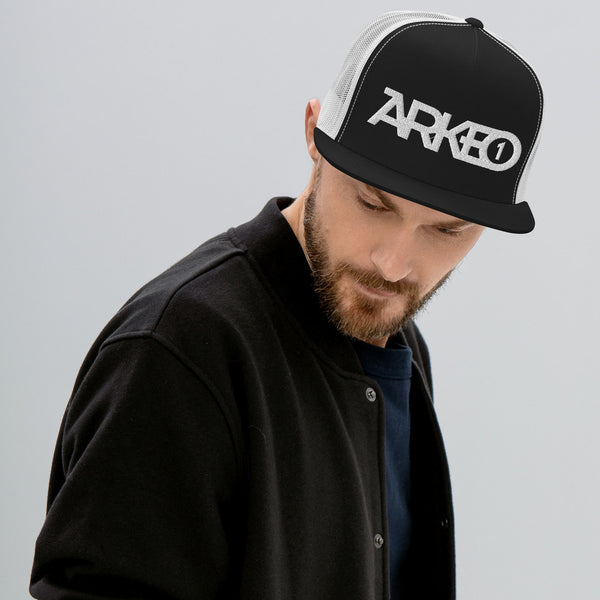Arkeo1 B&W Trucker Cap