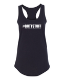 Atom Olson Fitness black Women's Racerback Tank Top #buttstuff don't forget to train your glutes