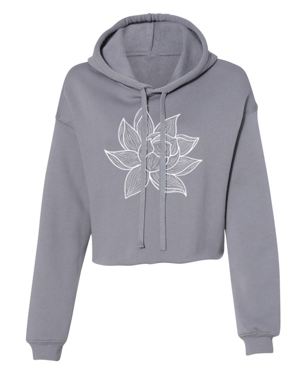 Arkeo1 Spring 2021 Lotus Flower Crop Hoodie