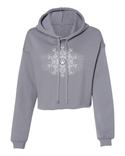 Arkeo1 Spring 2021 stone grey flower mandala crop hoodie