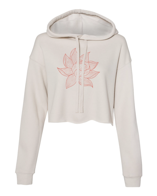Arkeo1 Spring 2021 Lotus Flower Crop Hoodie