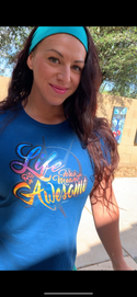 LIFE WAS MEANT TO BE AWESOME SUNRISE TSHIRT - ARKEO1