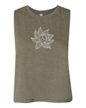 Arkeo1 Spring 2021 military green Lotus Crop Tank Top