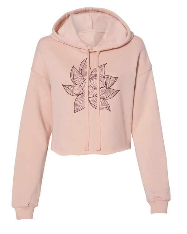 Arkeo1 Spring 2021 Lotus Flower Crop Hoodie