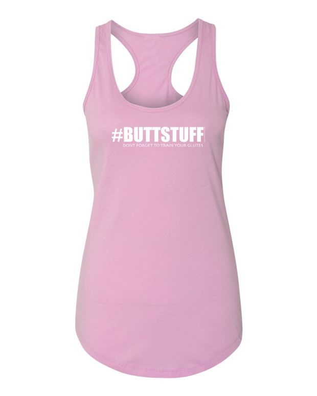 Amy Back Fitness - #BUTTSTUFF Women's Racerback Tank