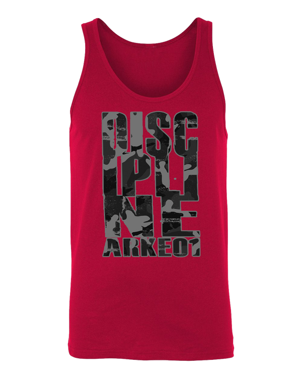 DISCIPLINE BLACK CAMO TANK TOP - ARKEO1