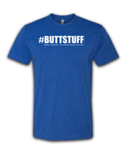 Atom Olson Fitness Royal blue Unisex t-shirt #buttstuff don't forget to train your glutes