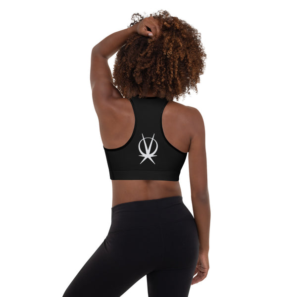 Arkeo1 B&W Padded Sports Bra