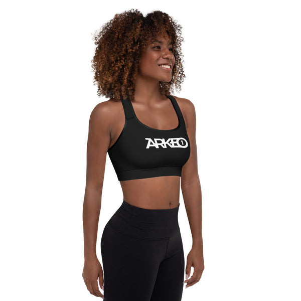 Arkeo1 B&W Padded Sports Bra