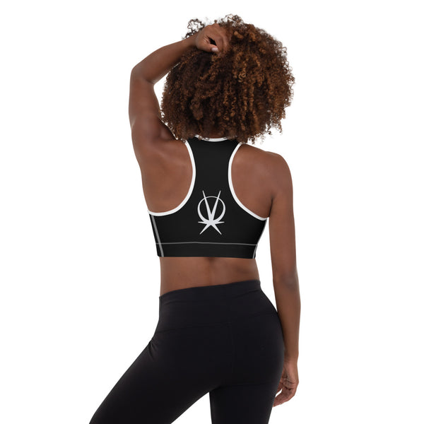 Arkeo1 B&W Padded Sports Bra
