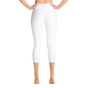 Women's - High Waist - Blank Apparel Custom Design - Yoga Capri Leggings