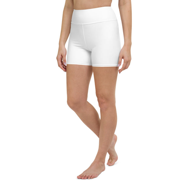 Women's - High Waist - Blank Apparel Custom Design - Yoga Shorts