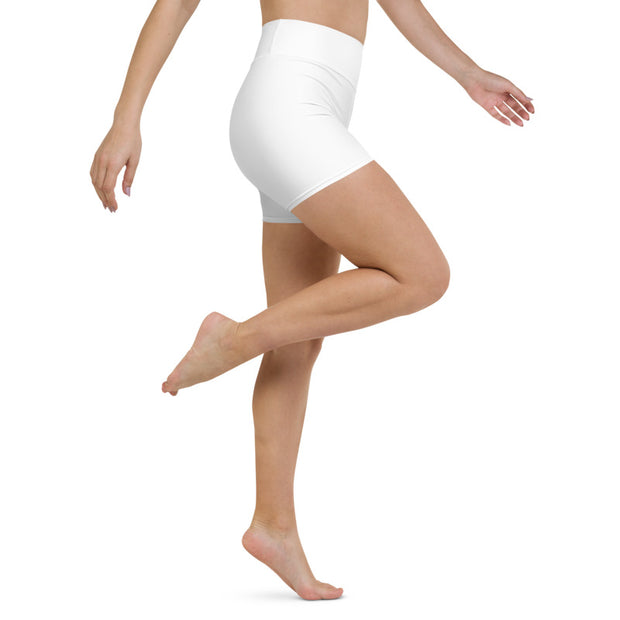 Women's - High Waist - Blank Apparel Custom Design - Yoga Shorts