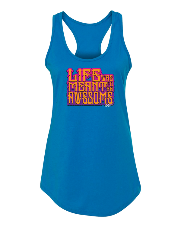 RETRO LIFE WAS MEANT TO BE AWESOME TANK TOP - ARKEO1