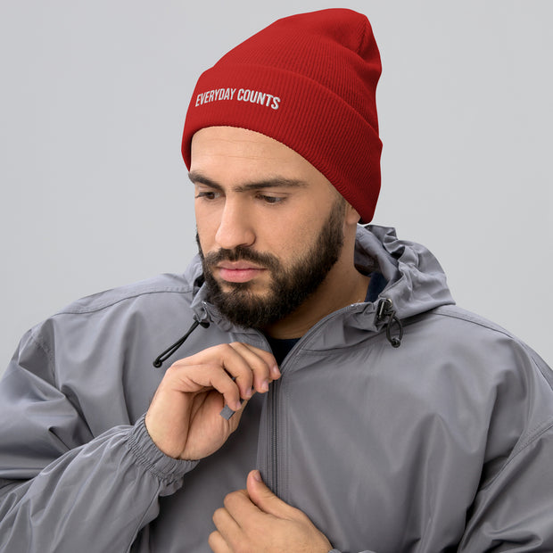 Everyday Counts Cuffed Beanie