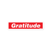 Gratitude Bubble-free stickers