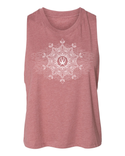 Arkeo1 Spring 2021 Mauve Mandala Flower Crop Tank Top