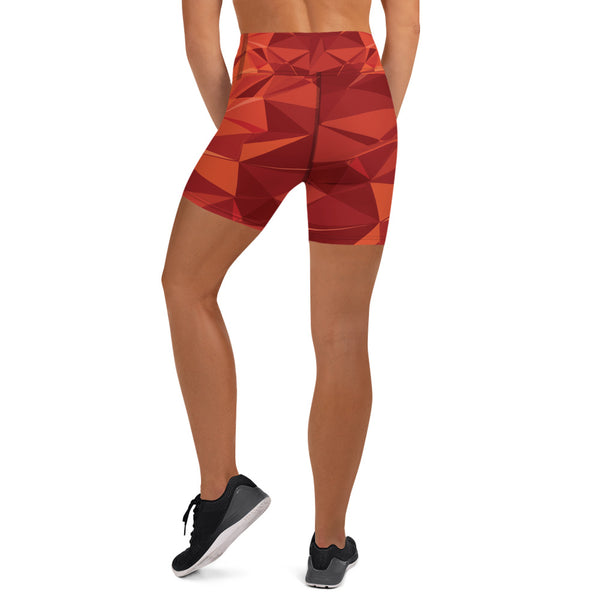 Fire Orange Active Shorts