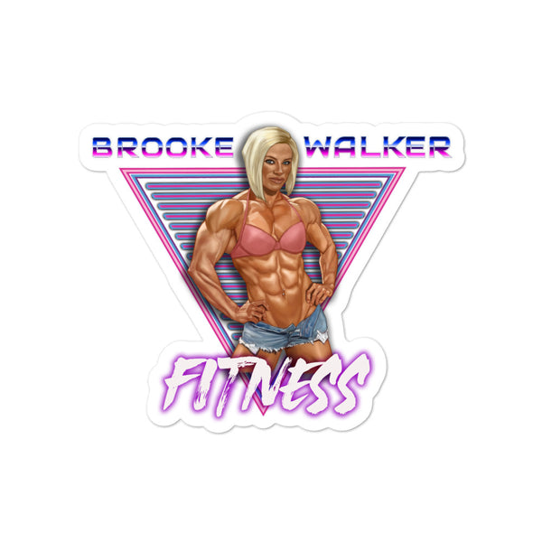 Brooke Walker Fitness 80's Sticker