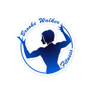 Brooke Walker Fitness Stickers Blue Gradient