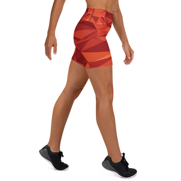 Fire Orange Active Shorts