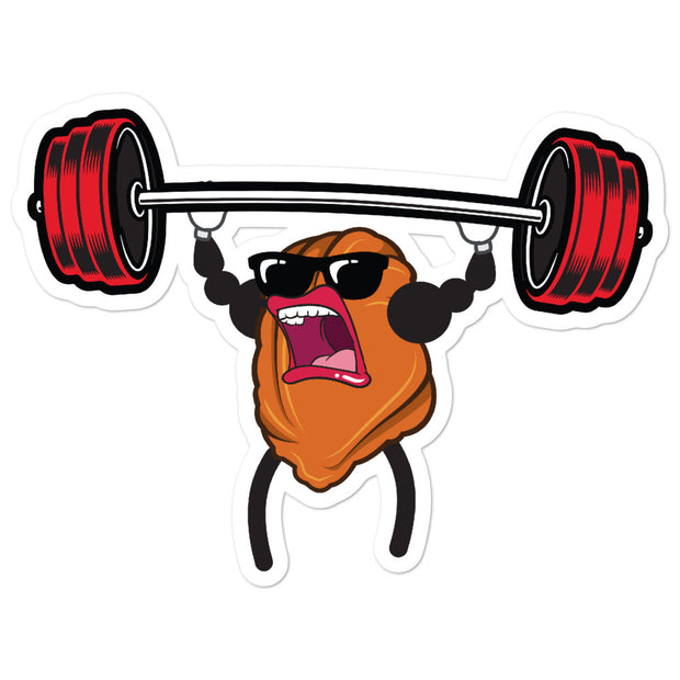 Muscle Nugget Overhead Presser Sticker