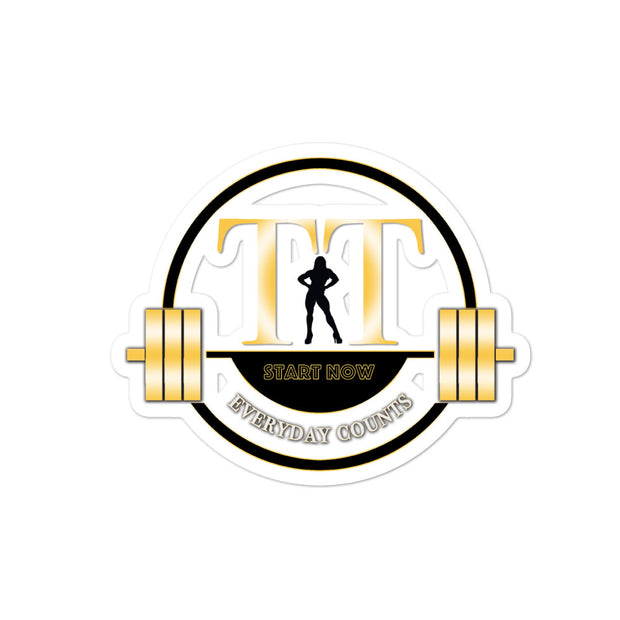 Training Time Everyday Counts Lady Logo Bubble-free stickers