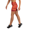 Fire Orange Active Shorts