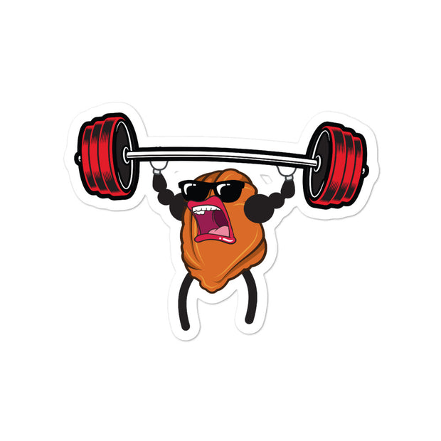 Muscle Nugget Overhead Presser Sticker