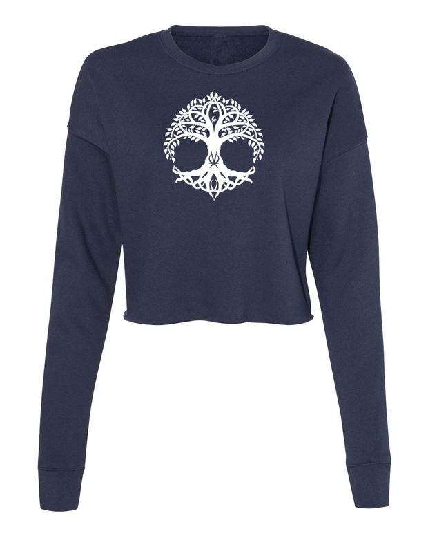 Arkeo1 Spring 2021 Tree of Life Crop Sweatshirt