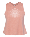Arkeo1 Spring 2021 Peach Mandala Flower Crop Tank Top