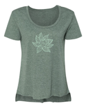 Arkeo1 Spring 2021 Lotus Flower Scoop T-Shirt