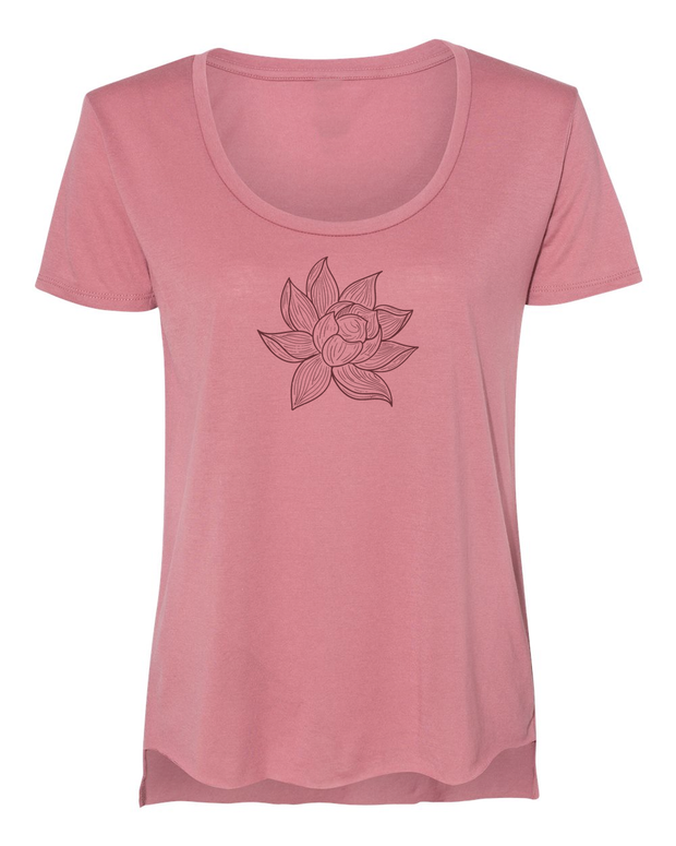Arkeo1 Spring 2021 Lotus Flower Scoop T-Shirt