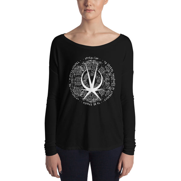 Arkeo1 B&W - Slogan Icon Unisex Long Sleeve